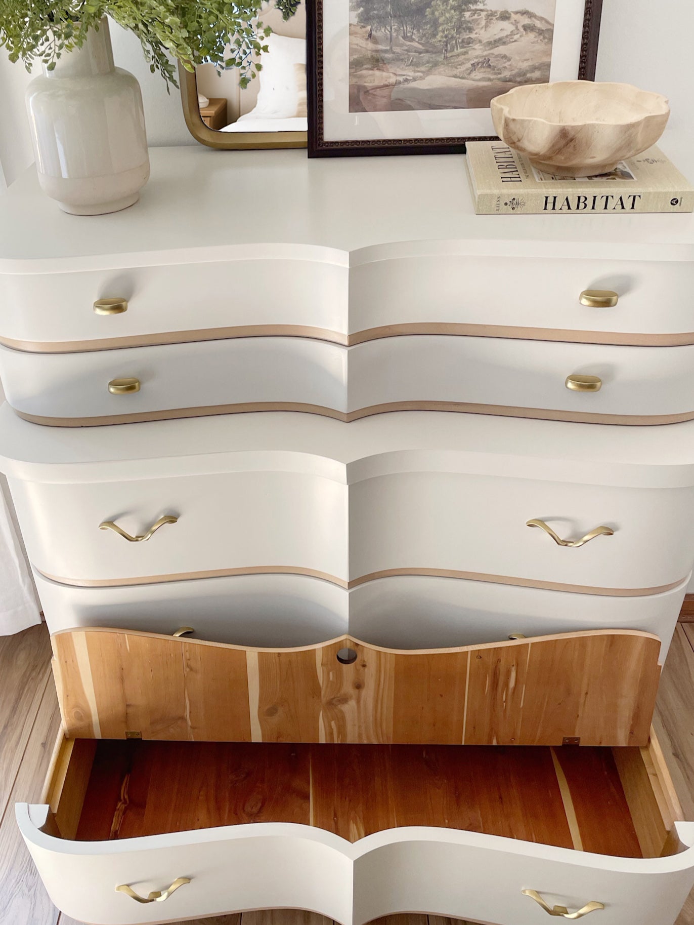 Stunning 1957 Vintage Dresser Set –Serpentine Style Shipping Included