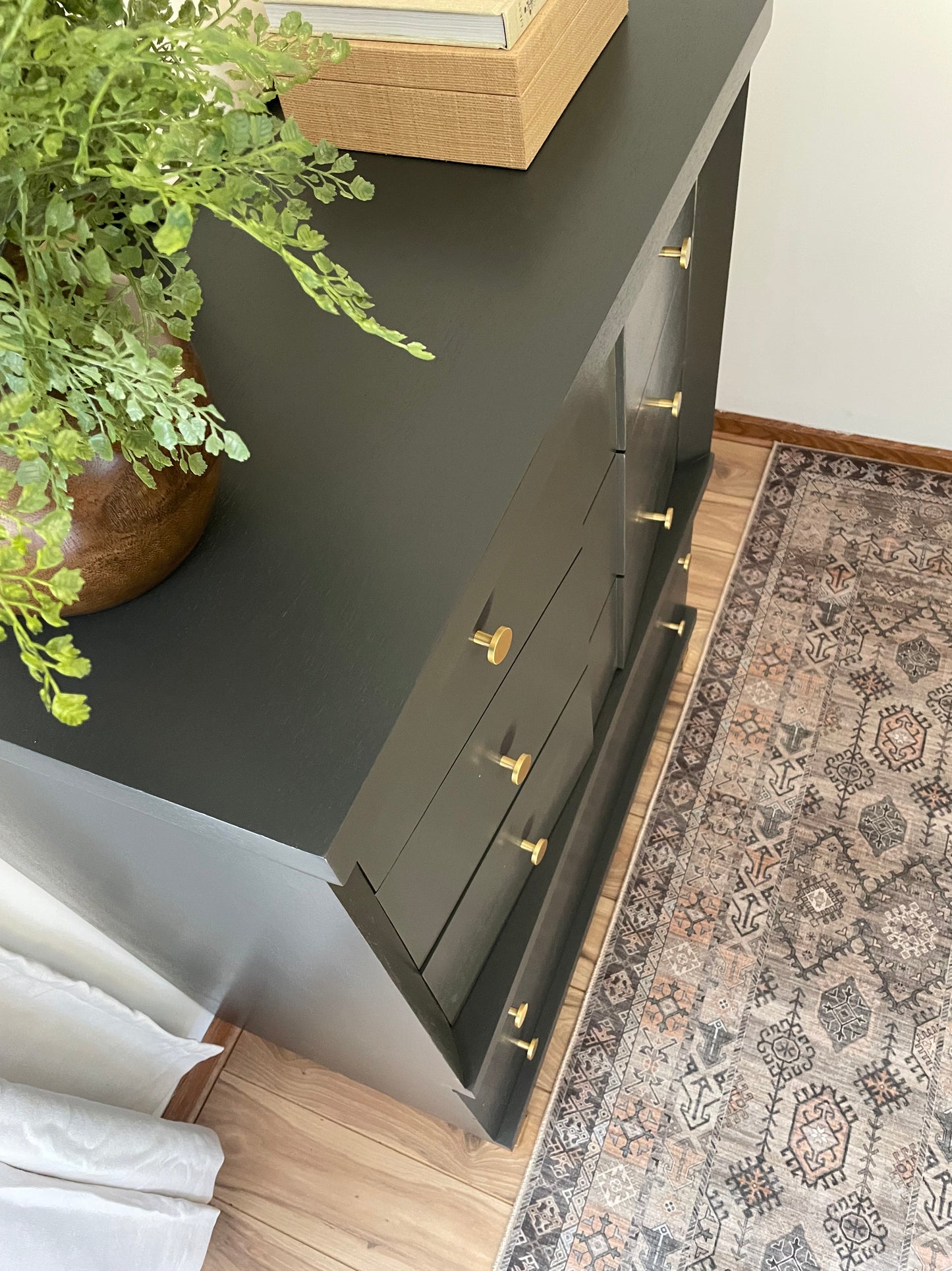 Vintage Basic-Witz Dresser Set – Professionally Painted in Blacktop | One-of-a-Kind Mid-Century Modern